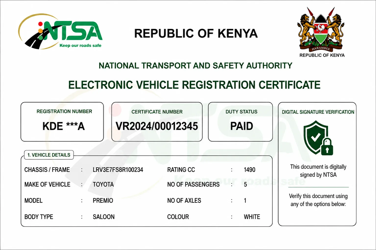 NTSA eLogbook Verification Guide: How to Ensure Your Vehicle Document Is Not Fake