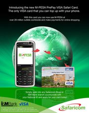 Safaricom M-PESA Prepay Safari Visa Card
