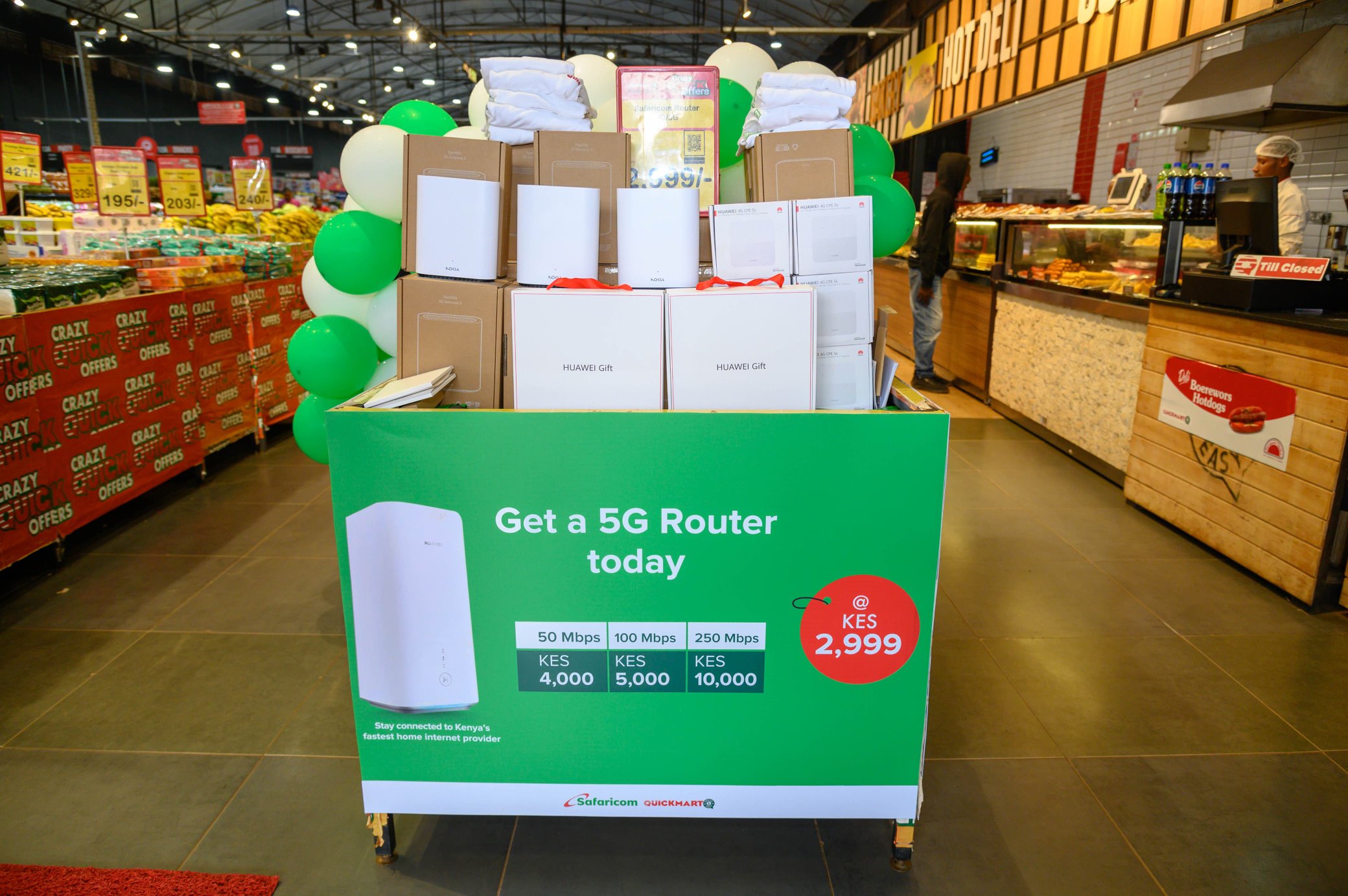 Safaricom Teams Up with Quickmart to Expand Access to Home Internet Routers Nationwide